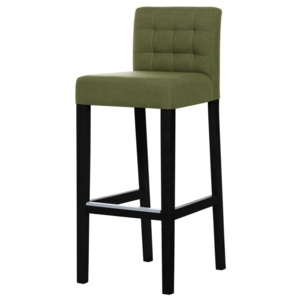 Zelená barová stolička s čiernymi nohami Ted Lapidus Maison Jasmin