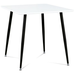 Jedálenský Stôl Armin biela, čierna 80/75/80 cm