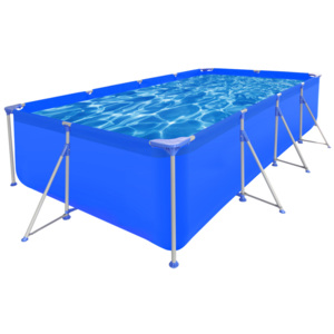 Obdĺžnikový nadzemný bazén s oceľovým rámom 394 x 207 x 80 cm