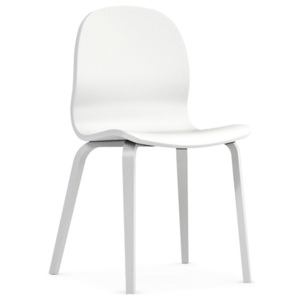 BRW Jedálenská stolička Possi biela Farba: biela/biela