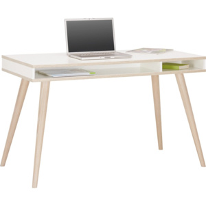MODERN LIVING Písací Stôl Billund biela, farby dubu 120/75/60 cm