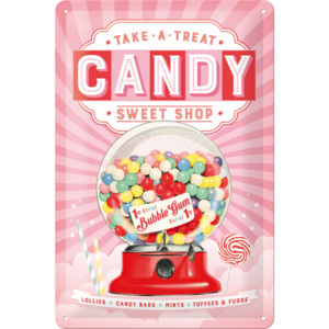 Nostalgic Art Plechová ceduľa: Candy (Sweet Shop) - 20x30 cm