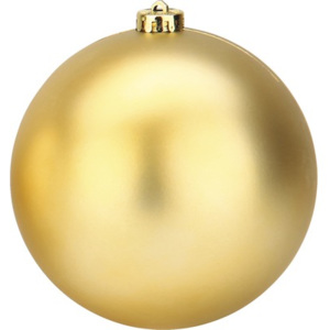 Vianočná plastová guľa Ø20cm zlatá matná