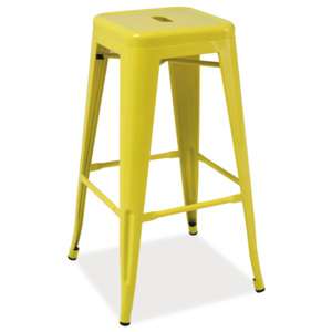 Signal Barová stolička LONG Farba: Žltá
