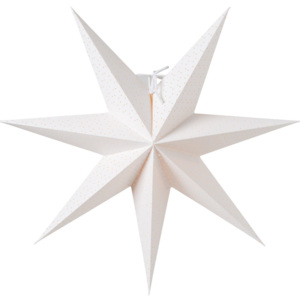 Závesná svietiaca hviezda Aino White 44 cm