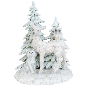 Dekoratívna soška Clayre & Eef Snowy Deer