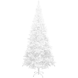 Umelý vianočný stromček, L, 240 cm, biely