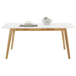 MÖMAX modern living Jedálenský Stôl Durham biela, hnedá 180/76/90 cm