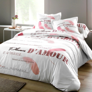 Blancheporte Bavlnená posteľná bielizeň Grace ružová pudrová napínacia plachta 90x190cm