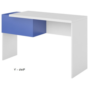 Detský písací stôl Yeti Y-08 P Farba: Biela / biela lesk / modrá