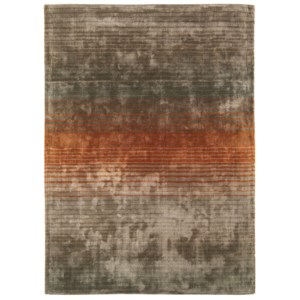 HOLBORN pásikovaná koberec 120x170cm - oranžová