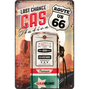 Nostalgic Art Plechová ceduľa: Route 66 (Gas Station) - 20x30 cm