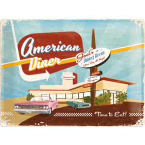 Nostalgic Art Plechová ceduľa: American Diner - 30x40 cm