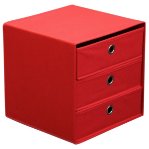 MÖBELIX Zásuvkový Box Lisa červená 32/32/32 cm