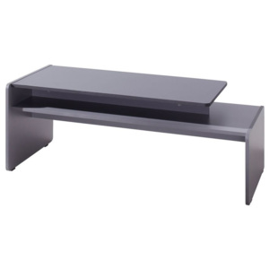 Konferenčný stolík FIGARO, 44x120x60 cm, grafit/popol
