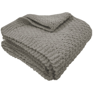 Overseas Pletená deka, 130x150 cm, šedo-hnedá