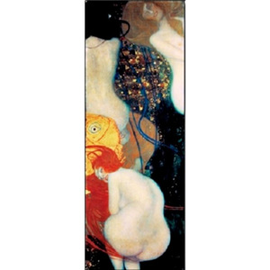Reprodukcia, Obraz - The Golden Fish, Gustav Klimt, (35 x 100 cm)