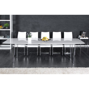 Jedálenský stôl Continental 170-270cm biely