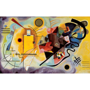 Reprodukcia, Obraz - Yellow, Red, Blue, Kandinsky, (90 x 60 cm)