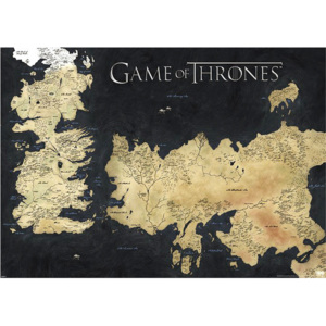 Plagát, Obraz - Game Of Thrones - The 7 Kingdoms, (91,5 x 61 cm)