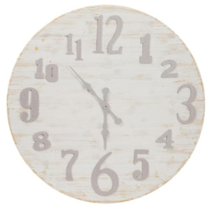 Dřevené nástenné hodiny - Ø 92*6 cm