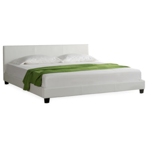 Corium® Moderná čalúnená posteľ - 200 x 180 cm - biela