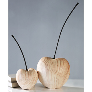 Dekorácia čerešňa Wood keramická, 42 cm - dizajn drevo