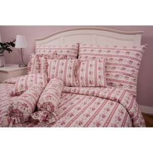 Krepové obliečky MOZART ružový - 240x220 cm (1 ks), 70x90 cm (2 ks)