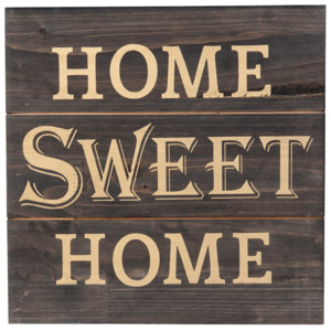 Dřevěná cedule Home sweet home