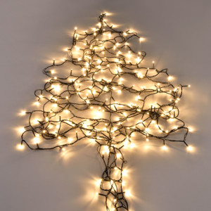 [in.tec]® Vianočná svetelná reťaz - teplá biela - 120 LED - 14 m