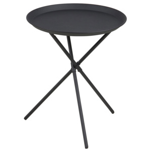 Odkladací / nočný stolík Triple, 39 cm, čierna - čierna