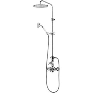 TRES - Souprava termostatické sprchové baterie RETRO · Natáč. ventily proti zpětn. toku vody s uz (02416404)