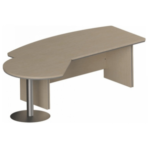 Stôl Manager Lux, pravý 255 x 155 cm breza