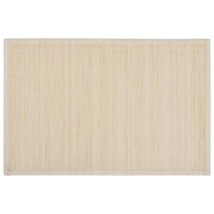 Bambusové prestieranie, 6 ks, 30 x 45 cm, prírodné