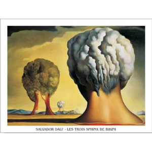 Reprodukcia, Obraz - Three Sphinxes Of Bikini, 1947, Salvador Dalí, (30 x 24 cm)