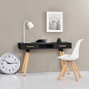 [en.casa]® Dizajnový stôl HTST-3261 so stoličkou HTMS-2852