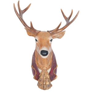 Dekorácia steny Deer - 48 * 37 * 65 cm