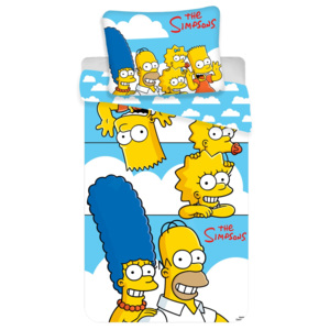 Jerry Fabrics, CZ Detské obliečky Simpsons family, Rozmer 1x70x90 / 1x140x200 cm