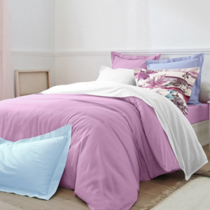 Blancheporte Jednofarebná posteľná bielizeň, bavlna zn. Colombine levanduľová obliečka na vank. 63x63cm