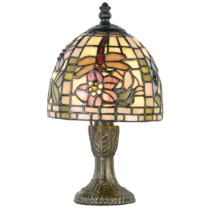 Stolná lampa Tiffany Cappa - Ø 16 * 24 cm 1x E14 / Max 40W
