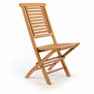 Skladacia záhradná stolička DIVERO Hantown - teakové drevo