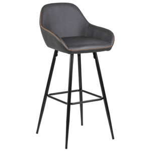 Barová stolička Disca (SET 2 ks), holubičia šedá - šedá
