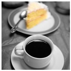 MISDA Obraz na plátne káva s dortem