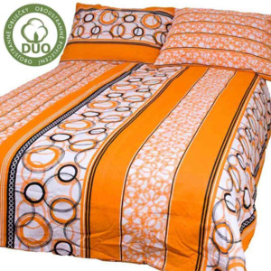 BIBIANA oranžová - bavlnené obliečky 140x200cm