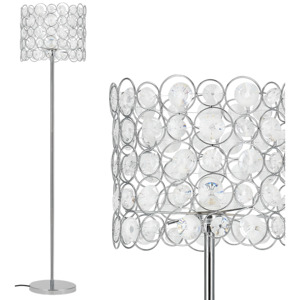 [lux.pro]® Elegantná stojaca lampa - CrystalTree 1 x E 27 - 60W - chrómová