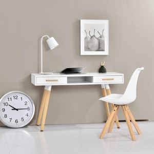 [en.casa]® Dizajnový stôl HTST-3262 so stoličkou HTMS-2852