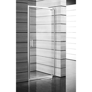 JIKA - LYRAplus sprchové dveře jednokřídlé 90x190, sklo stripy (H2543820006651)