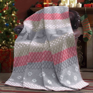 Vianočná deka Lappi seda