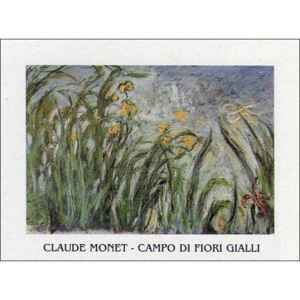 Reprodukcia, Obraz - The Yellow Iris, Claude Monet, (90 x 60 cm)