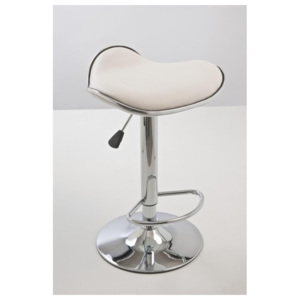 Barová stolička Vega bez operadla (SET 2 ks), biela